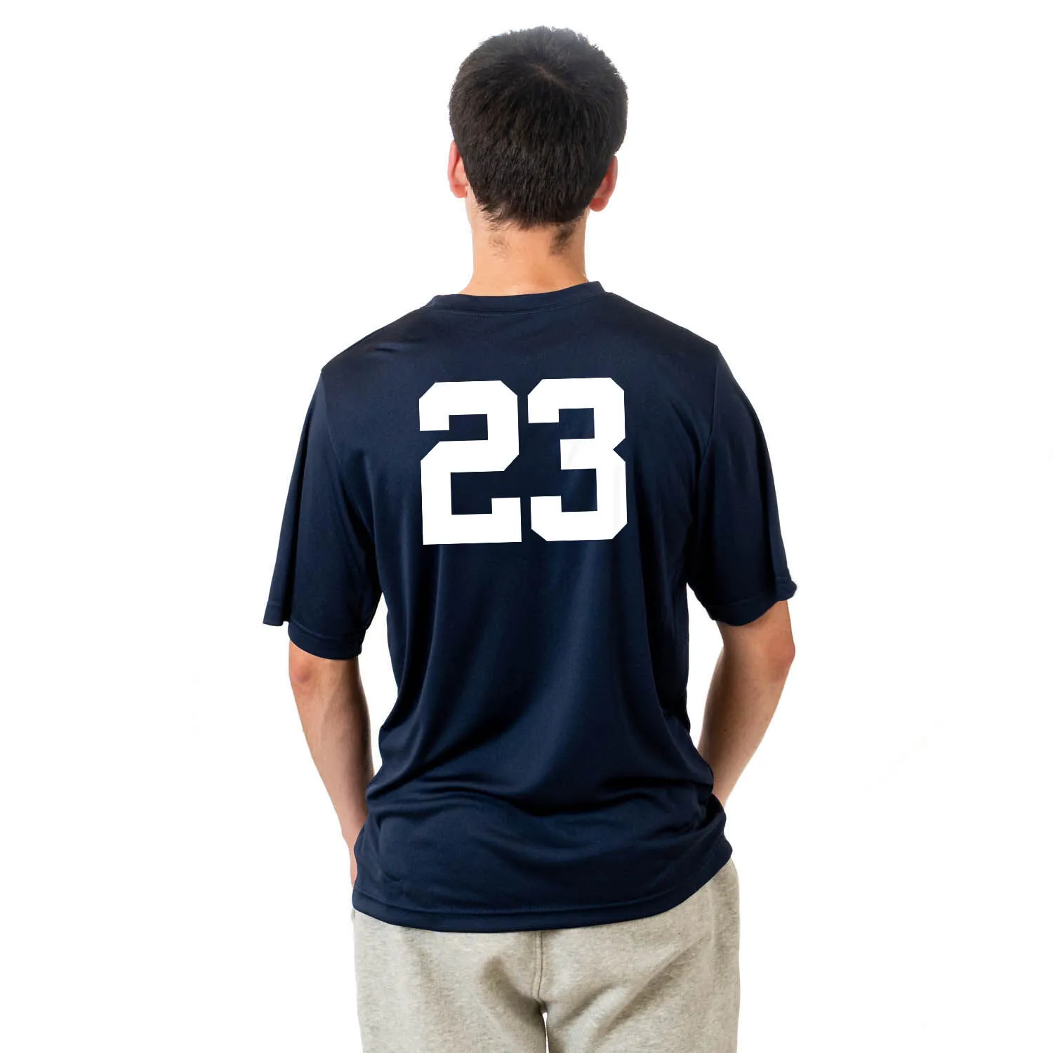 Basketball Short Sleeve Performance Tee - Baxter The Basketball Dog 