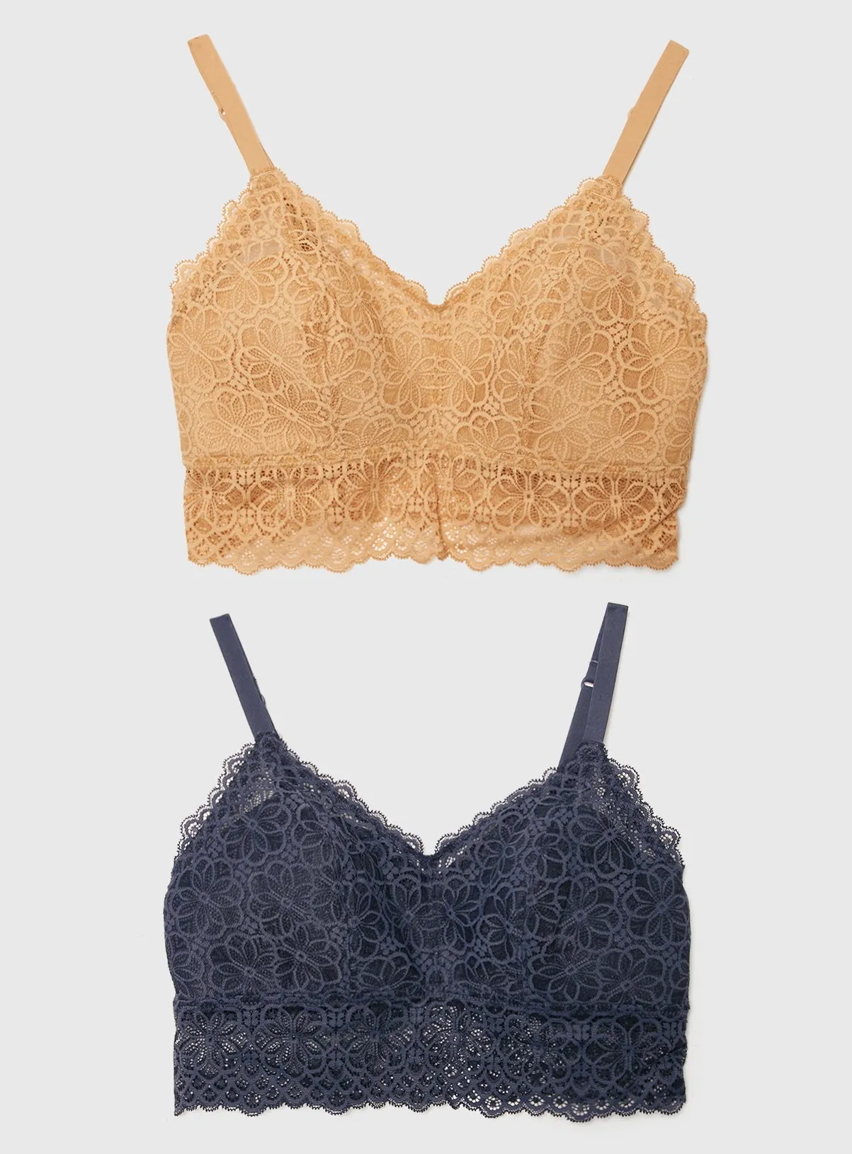 Buy Assorted Recycled Lace Bralette 2 Pack - 18 | Bras | Tu