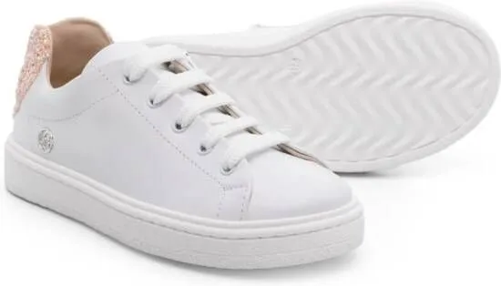 Florens heart-patch leather sneakers White