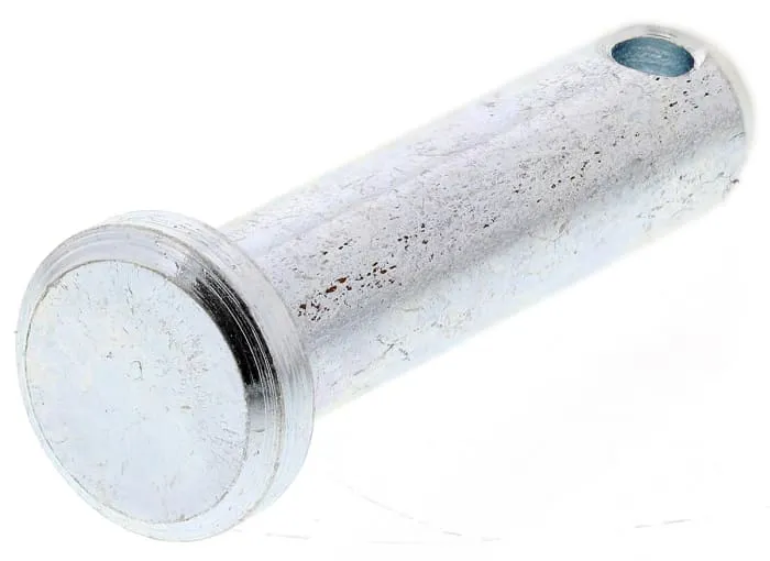RS PRO 25.4mm Bright Zinc Plated Steel Clevis Pin, 6.35mm Diameter