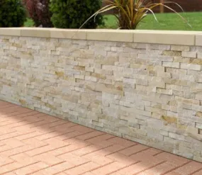 Stoneface Drystack Natural Stone Walling Pack Oyster Quartzite (7 Pack)