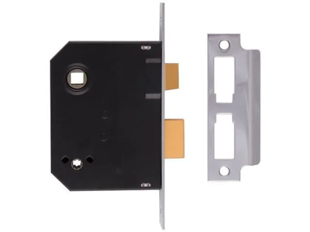 Union 2294 Mortice Bathroom Lock Polished Brass 63mm
